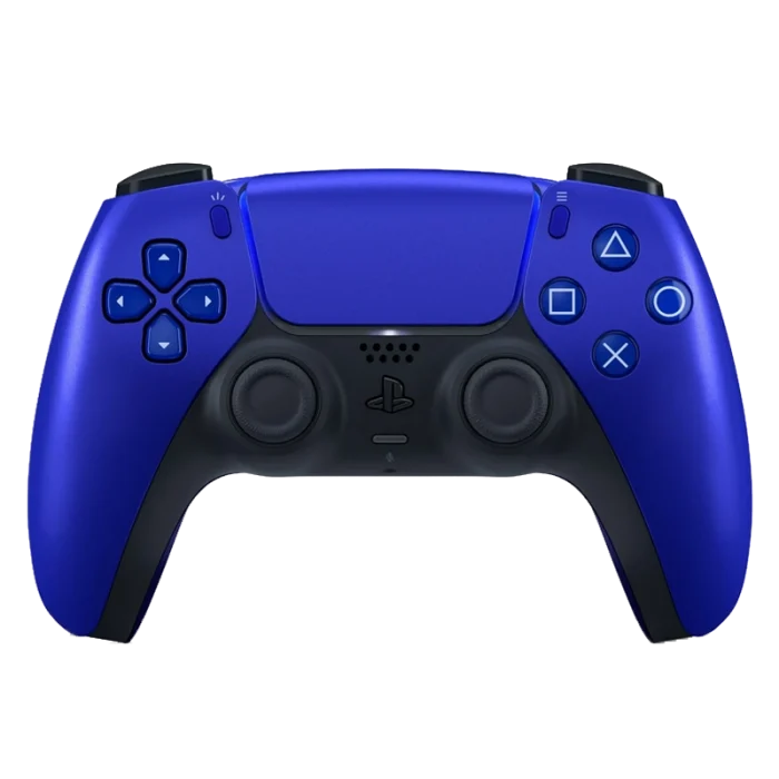 ps5-play-station-5-wireless-cobalt-blue-controller-front کنترلر PS5 ابی متالیک - تصویر 1