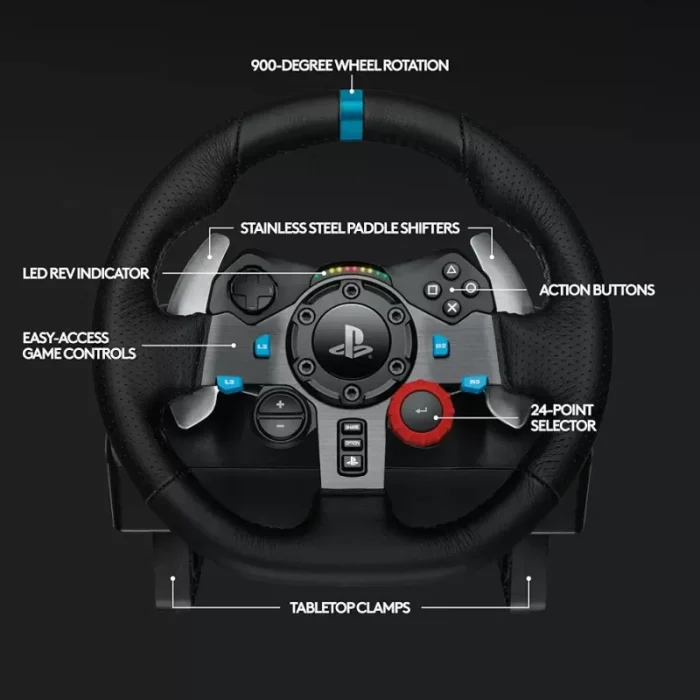 فرمان رانندگی Logitech G29 برای PlayStation/PC - تصویر 3