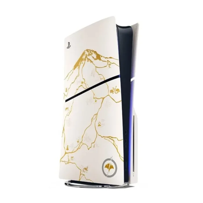فیس پلیت PS5 Slim Standard طرح Ghost of Yotei Gold - تصویر 3
