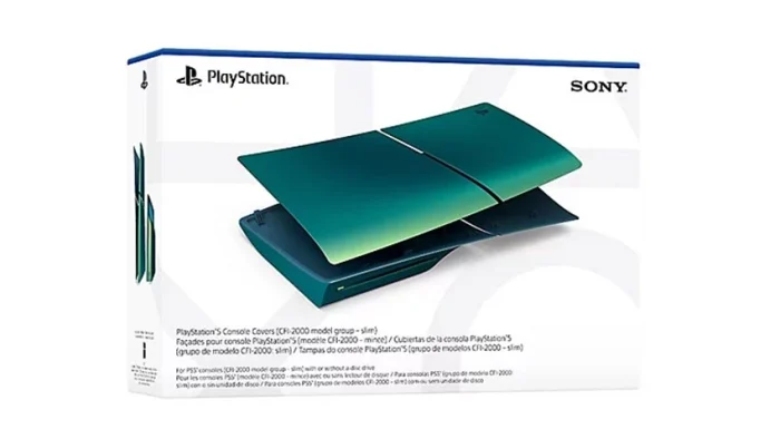 فیس پلیت PS5 Slim Standard رنگ Chroma Teal - تصویر 5