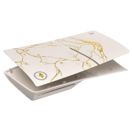 فیس پلیت PS5 Slim Standard طرح Ghost of Yotei Gold